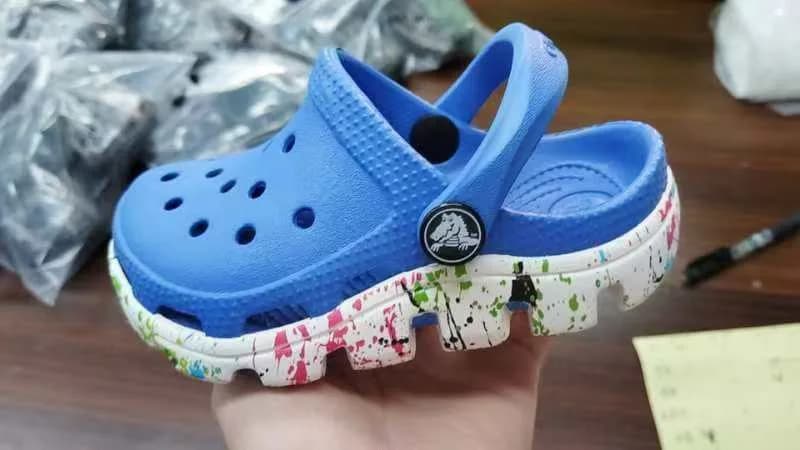 迪特兒童轉印洞洞鞋
